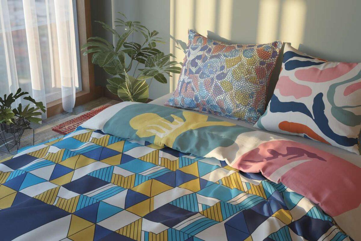 Linge de lit imprimé : égayez votre chambre