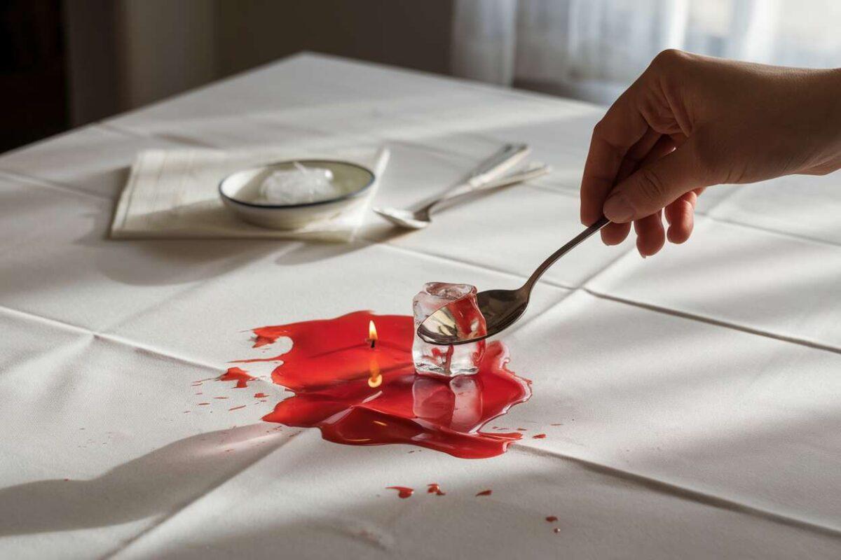 Comment enlever de la bougie sur une nappe : astuces simples et efficaces