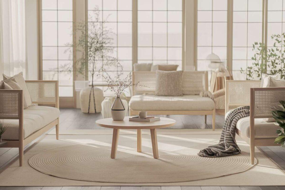 Tapis Japandi : intégrez l'Élégance Minimaliste chez Vous