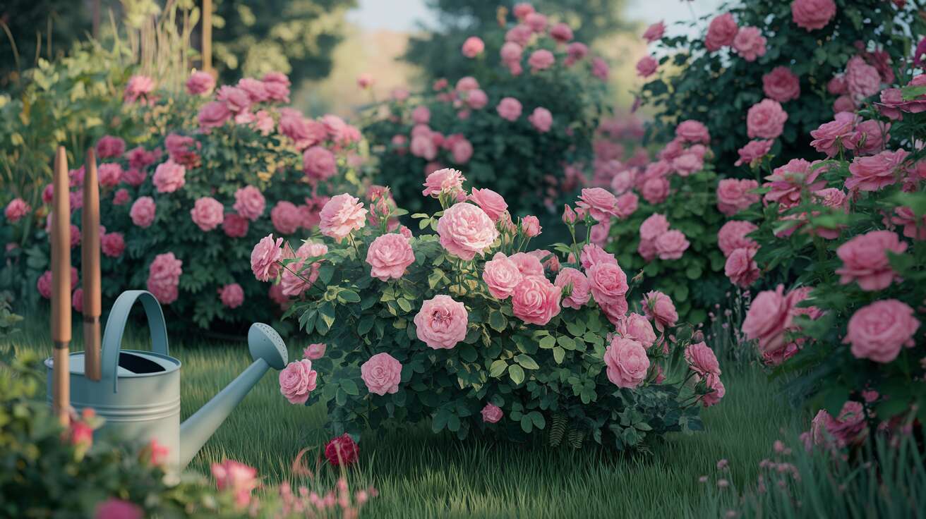 Secret au Pied des Rosiers pour Floraison Continue en Été