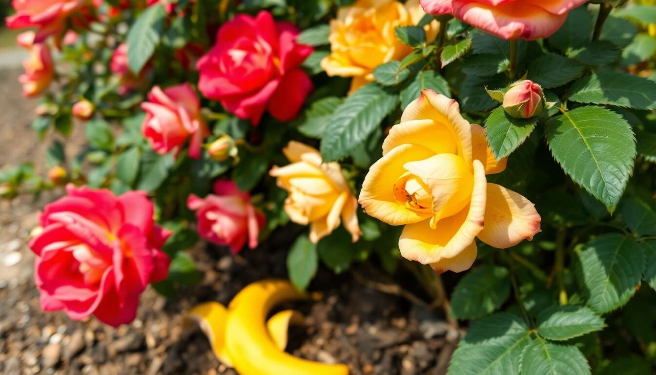 L’astuce des peaux de banane : le secret d’un jardin florissant