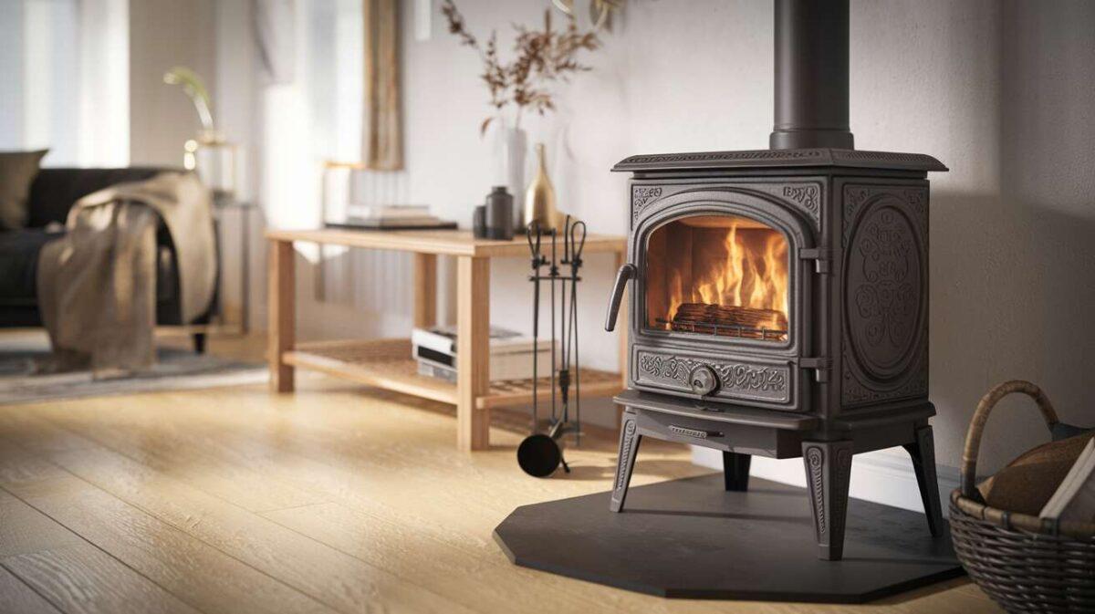 Poêle à Bois Scandinave en Fonte : élégance et Chaleur
