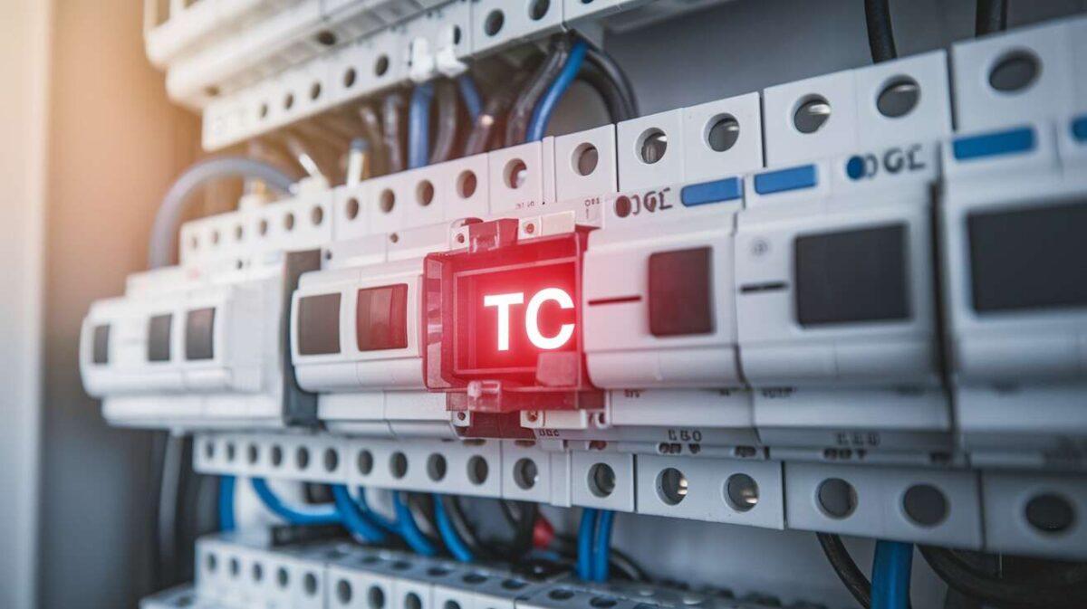 Pourquoi le voyant TC du tableau électrique reste rouge ?