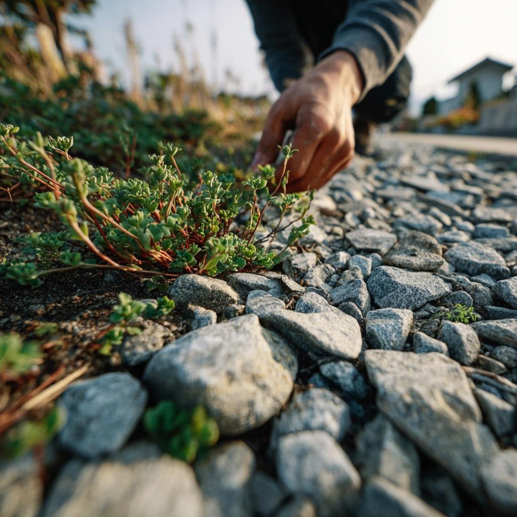 Comment éliminer les mauvaises herbes dans le gravier ?