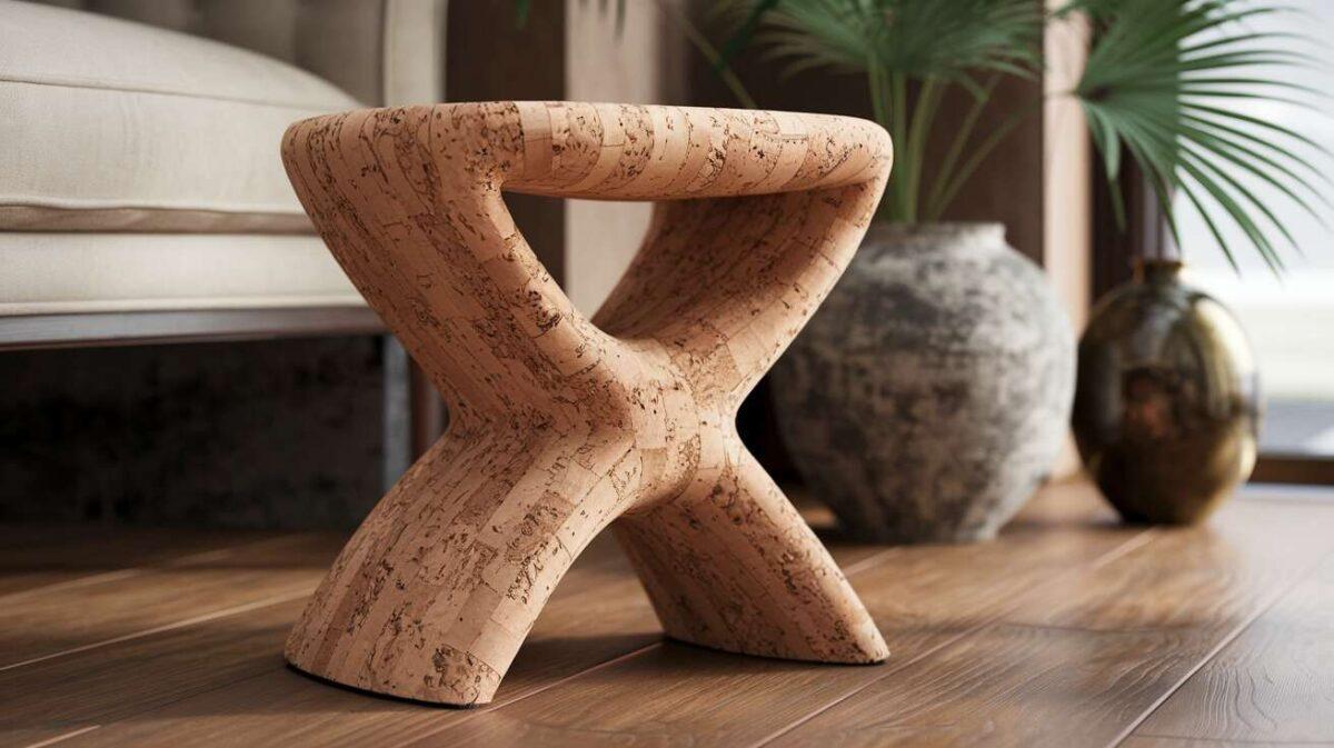 Tabouret bouchon champagne liège : design unique et tendance
