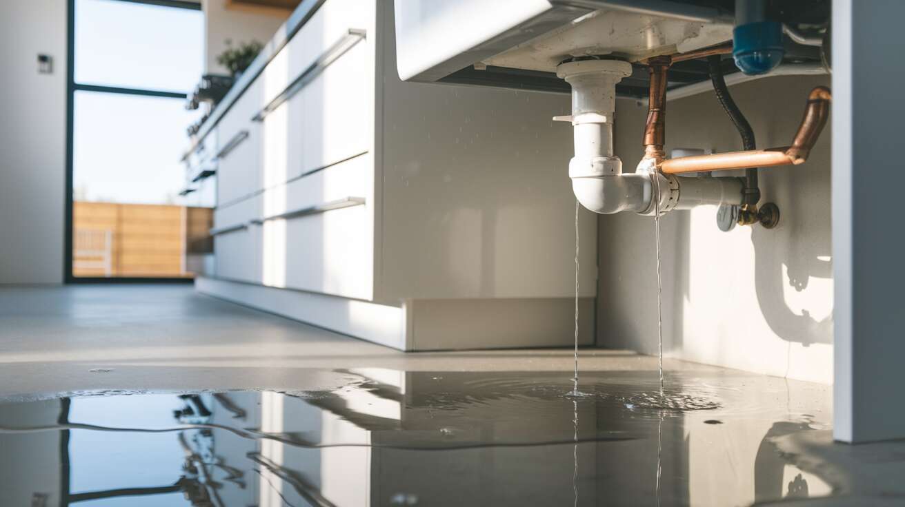 Fuite d'eau sous évier : causes et solutions