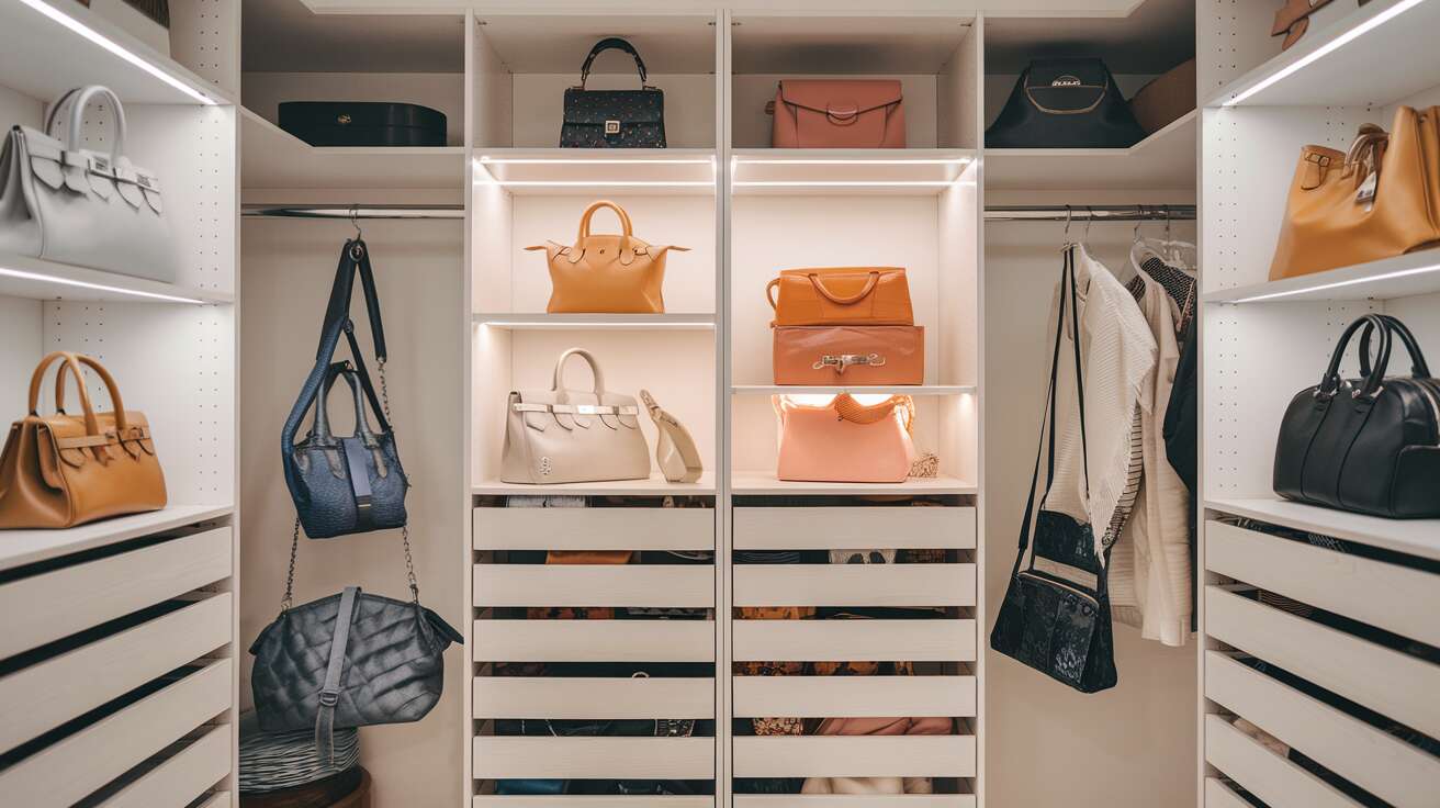 Rangement astucieux pour vos sacs à main