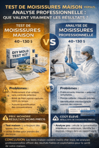 comparaison des tests de moisissures